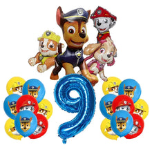 Lade das Bild in den Galerie-Viewer, Paw Patrol Geburtstags Luftballons mit Jahreszahl