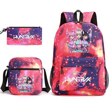 Lade das Bild in den Galerie-Viewer, Hunterix K-POP Demon Hunters Rucksack Taschen Set mit Federtasche und Tasche