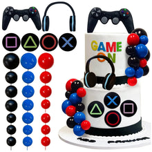 Lade das Bild in den Galerie-Viewer, 11/18/30 teiliges Kuchen Deko Topper Set im Gaming Style