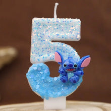 Lade das Bild in den Galerie-Viewer, Lilo und Stitch Geburtstagskerze mit Alter