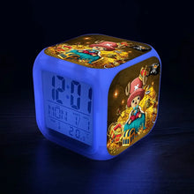 Lade das Bild in den Galerie-Viewer, One Piece Luffy LED Wecker – Starte dein Abenteuer pünktlich