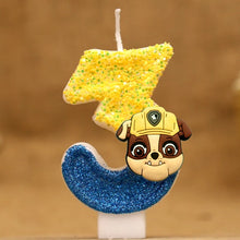 Lade das Bild in den Galerie-Viewer, Paw Patrol Geburtstagskerze mit Jahreszahl