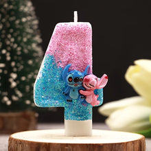 Lade das Bild in den Galerie-Viewer, Lilo und Stitch Geburtstagskerze mit Alter