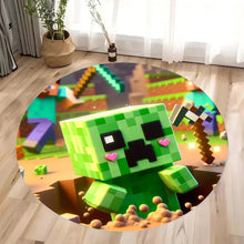 Lade das Bild in den Galerie-Viewer, Bunte runde MInecraft Teppiche für Kinderzimmer etc.