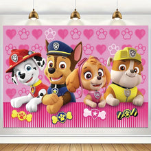 Lade das Bild in den Galerie-Viewer, Pinke Paw Patrol Skye Happy Birthday Leinwand Poster Geburtstags Deko