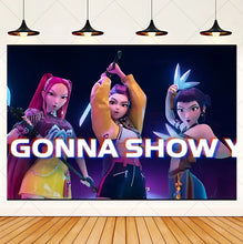 Lade das Bild in den Galerie-Viewer, HUNTR/X KPop Demon Hunters Feier Party Große Poster für Geburtstag etc.