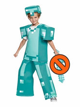 Lade das Bild in den Galerie-Viewer, Minecraft Kinder Kostüme für Halloween, Fasching, Karneval, Feier