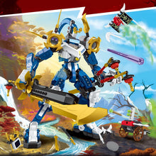 Lade das Bild in den Galerie-Viewer, Jays Titan-Mech, Ninja-Spielset mit Jay, Nya und grüner Skelett-Krieger (kompatibel mit 71785)