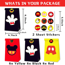 Lade das Bild in den Galerie-Viewer, 12 Papier Geschenktüten in vielen Motiven (Toy Story, Fussball, Stitch etc.)