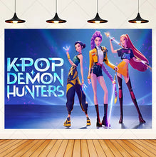 Lade das Bild in den Galerie-Viewer, HUNTR/X KPop Demon Hunters Feier Party Große Poster für Geburtstag etc.