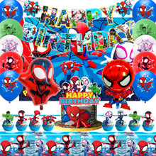 Lade das Bild in den Galerie-Viewer, Spiderman Spider-Verse Geburtstag Party Deko Set mit 30 Teilen