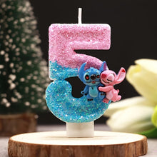 Lade das Bild in den Galerie-Viewer, Lilo und Stitch Geburtstagskerze mit Alter