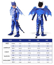 Lade das Bild in den Galerie-Viewer, Der blaue Eisdrache Kinder Kostüm für Karneval, Fasching etc.