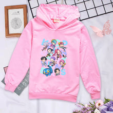 Lade das Bild in den Galerie-Viewer, Niedlicher Hunterx Kpop Demon Hunter Kapuzenhoodie Pullover für Kinder
