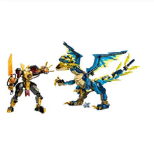 Lade das Bild in den Galerie-Viewer, Ninja Kaiserliches Mech-Duell gegen den Elementardrachen Spielzeug Set (1038 Bausteine)
