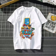 Lade das Bild in den Galerie-Viewer, Happy Birthday Paw Patrol T-Shirts für Kinder mit Jahreszahl