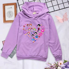 Lade das Bild in den Galerie-Viewer, Niedlicher Hunterx Kpop Demon Hunter Kapuzenhoodie Pullover für Kinder