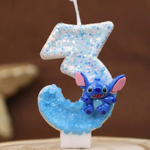 Lade das Bild in den Galerie-Viewer, Lilo und Stitch Geburtstagskerze mit Alter