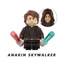 Lade das Bild in den Galerie-Viewer, Obi Wan Kenobi und Anakin Skywalker 2 Stk. Mini Star Wars Figuren im Set