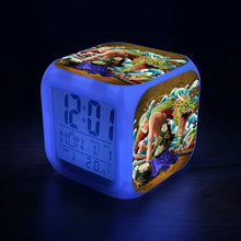 Lade das Bild in den Galerie-Viewer, One Piece Luffy LED Wecker – Starte dein Abenteuer pünktlich