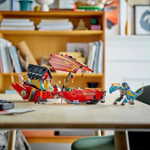 Lade das Bild in den Galerie-Viewer, Ninja-Flugsegler im Wettlauf mit der Zeit, Ninja Luftschiff Spielzeug-Set (1739 Bausteine)