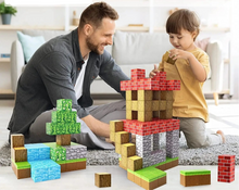 Lade das Bild in den Galerie-Viewer, 100 Stk. Magnet Blöcke Minecraft Spielzeug
