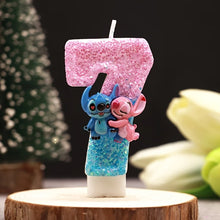 Lade das Bild in den Galerie-Viewer, Lilo und Stitch Geburtstagskerze mit Alter