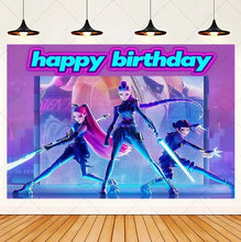 Lade das Bild in den Galerie-Viewer, HUNTR/X KPop Demon Hunters Feier Party Große Poster für Geburtstag etc.