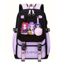 Lade das Bild in den Galerie-Viewer, Kpop Demon Hunter Hunterix Rucksack für Schule, Freizeit etc.