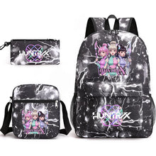 Lade das Bild in den Galerie-Viewer, Hunterix K-POP Demon Hunters Rucksack Taschen Set mit Federtasche und Tasche