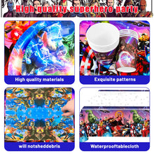 Lade das Bild in den Galerie-Viewer, Superhelden Geburtstags-Deko-Set mit 115 Teilen mit Hulk, Iron Man, Cap. America Motiven