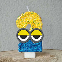Lade das Bild in den Galerie-Viewer, Minions Geburtstag Kerzen mit Jahreszahl