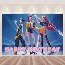 Lade das Bild in den Galerie-Viewer, HUNTR/X KPop Demon Hunters Feier Party Große Poster für Geburtstag etc.