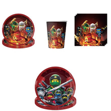 Lade das Bild in den Galerie-Viewer, Ninjago Kindergeburtstag Deko - Banner, Teller, Becher etc.