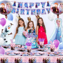 Lade das Bild in den Galerie-Viewer, Frozen Die Eiskönigin Elsa Anna Geburtstag Deko Feier Set mit 184 Teilen