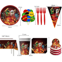 Lade das Bild in den Galerie-Viewer, Ninjago Kindergeburtstag Deko - Banner, Teller, Becher etc.