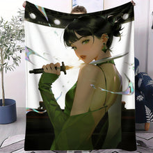 Lade das Bild in den Galerie-Viewer, Flauschige Hunterix K-Pop Demon Hunters Flanelldecken in 31 verschiedenen Motiven