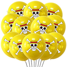 Lade das Bild in den Galerie-Viewer, One Piece Luffy Luftballons (12 oder 24 Stk.) für Geburtstag, Feier