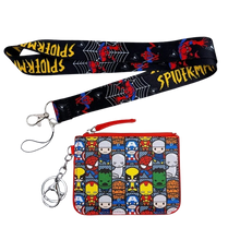 Lade das Bild in den Galerie-Viewer, Spider-Man Geldbörse für Kinder mit Lanyard