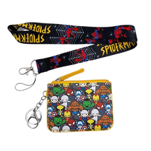 Lade das Bild in den Galerie-Viewer, Spider-Man Geldbörse für Kinder mit Lanyard