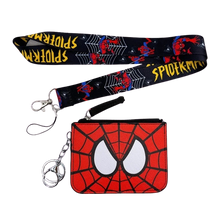 Lade das Bild in den Galerie-Viewer, Spider-Man Geldbörse für Kinder mit Lanyard