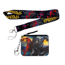 Lade das Bild in den Galerie-Viewer, Spider-Man Geldbörse für Kinder mit Lanyard