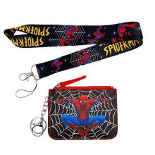 Lade das Bild in den Galerie-Viewer, Spider-Man Geldbörse für Kinder mit Lanyard
