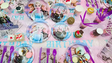 Laden und Abspielen von Videos im Galerie-Viewer, Frozen Die Eiskönigin Elsa Anna Geburtstag Deko Feier Set mit 184 Teilen