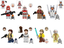 Lade das Bild in den Galerie-Viewer, 8 Stk. Mini-Figuren Luke Skywalker, Han Solo, Leia u. a.