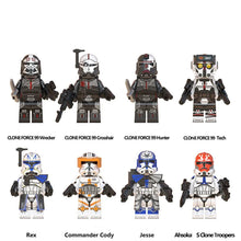 Lade das Bild in den Galerie-Viewer, Star Wars Mini Figuren Clone Force 99 Commander Cody Jesse Rex