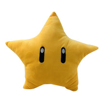 Lade das Bild in den Galerie-Viewer, Mario Bros Stern Plüsch Figur / Kissen (ca. 30cm) kaufen