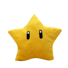 Lade das Bild in den Galerie-Viewer, Mario Bros Stern Plüsch Figur / Kissen (ca. 30cm) kaufen