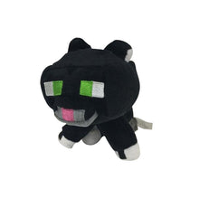 Lade das Bild in den Galerie-Viewer, Minecraft 6363 Tuxedo Katze Plüsch Spielzeug, Schwarz, 20cm Kuscheltier kaufen