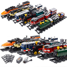 Lade das Bild in den Galerie-Viewer, Technik Baustein Eisenbahn mit Gleisen, Motor, Zug und Wagon kaufen